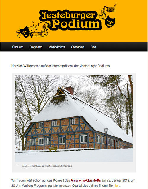Homepage des Jesteburger Podiums