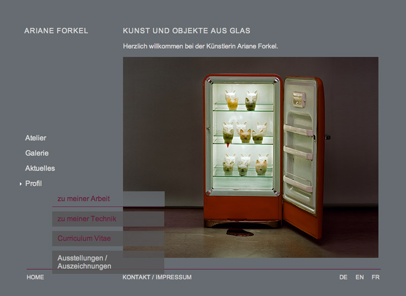 Homepage von Ariane Forkel